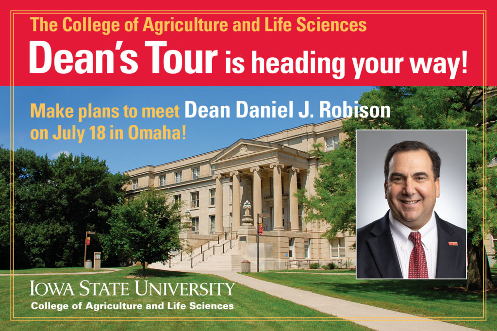 Dean's Tour Graphic for Omaha Visit on July 18, 2019